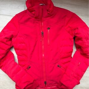 Athleta RECCO Rescue Technology Down Ski Puffer Jacket Coat Womens Small